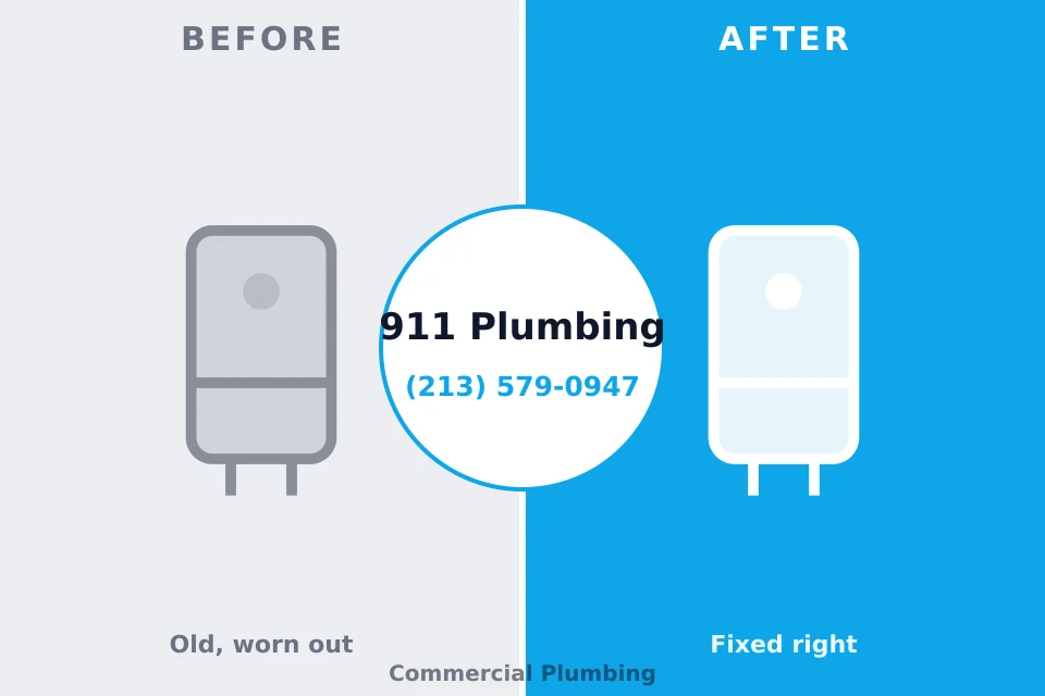 Before and after: plumbing company Mount Airy, GA